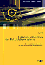 Book cover "Deregulierung und Regulierung der Elektrizitätsverteilung"