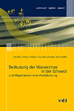Book cover "Bedeutung der Wasserzinse in der Schweiz"